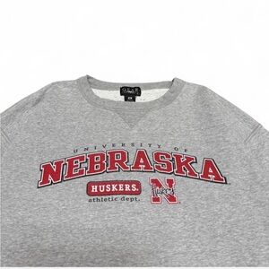 Gear For Sports Gray Nebraska Huskers Crewneck Sweater